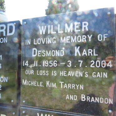 WILLMER Desmond Karl 1956-2004
