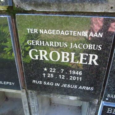 GROBLER Gerhardus Jacobus 1946-2011