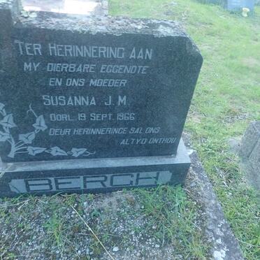 BERGH Susanna J.M. -1966