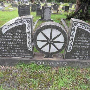 BOUWER Johannes Esaias 1897-1980 & Maria Elizabeth BARNARDO 1904-1971