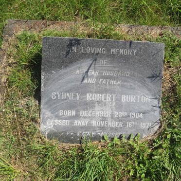 BURTON Sydney Robert 1904-1971