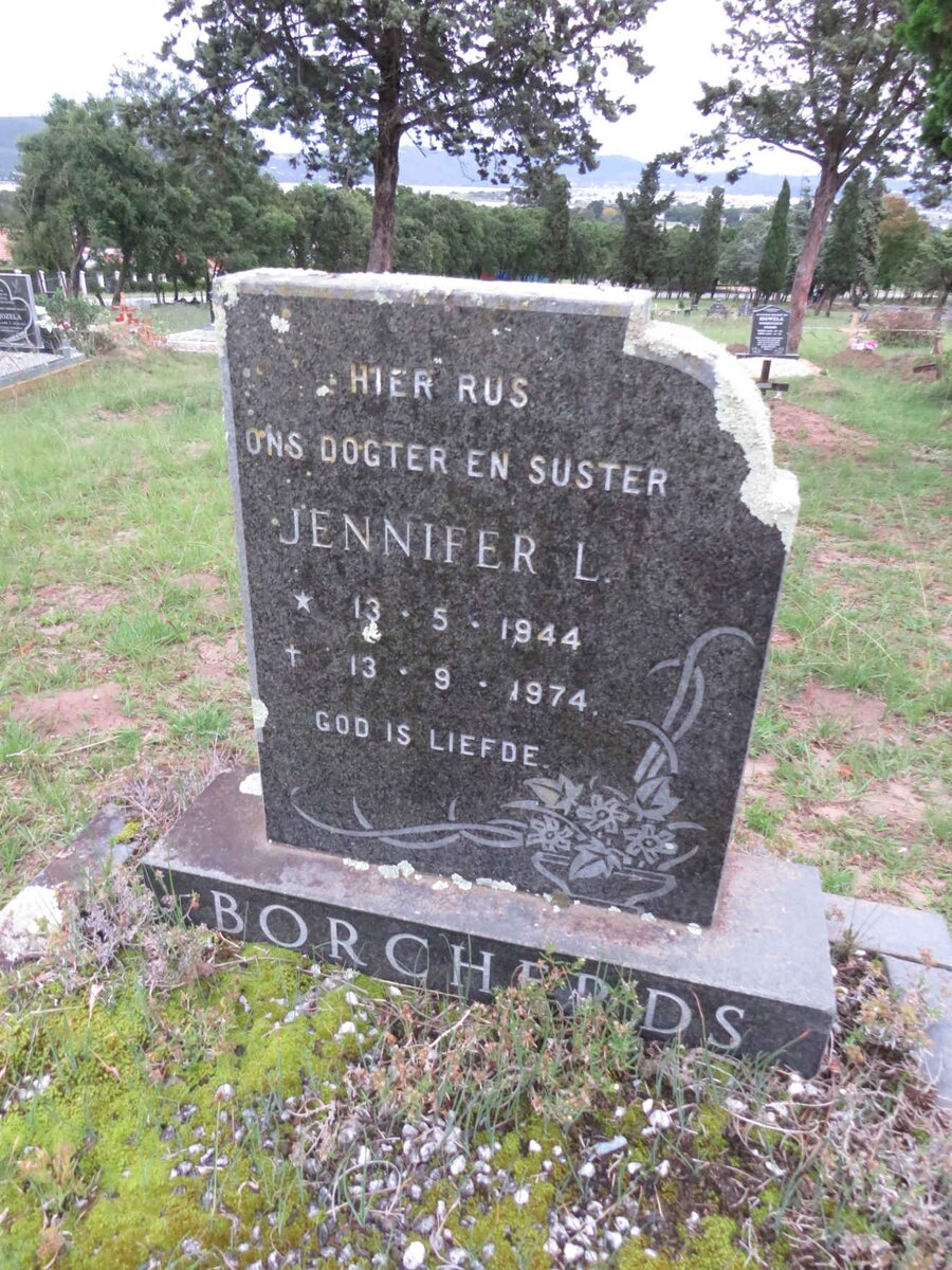 BORCHERDS Jennifer L. 1944-1974