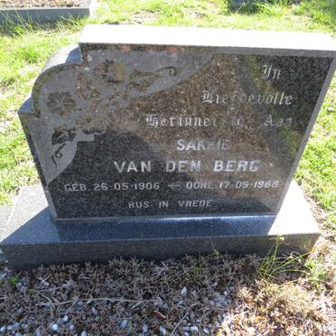 BERG Sakkie, van den 1906-1988