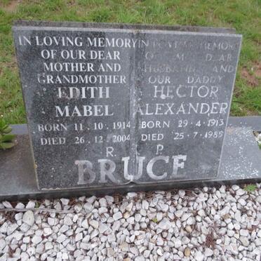 BRUCE Hector Alexander 1913-1985 & Edith Mabel 1914-2004