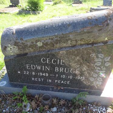BRUCE Cecil Edwin 1949-1975
