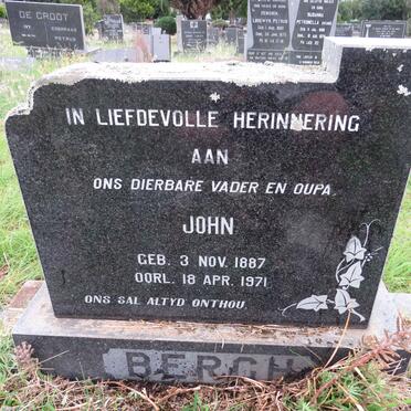 BERGH John 1887-1971