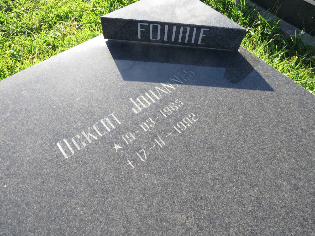 FOURIE Ockert Johannes 1965-1992