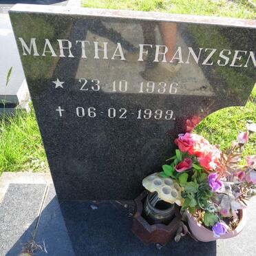 FRANZSEN Martha 1936-1999