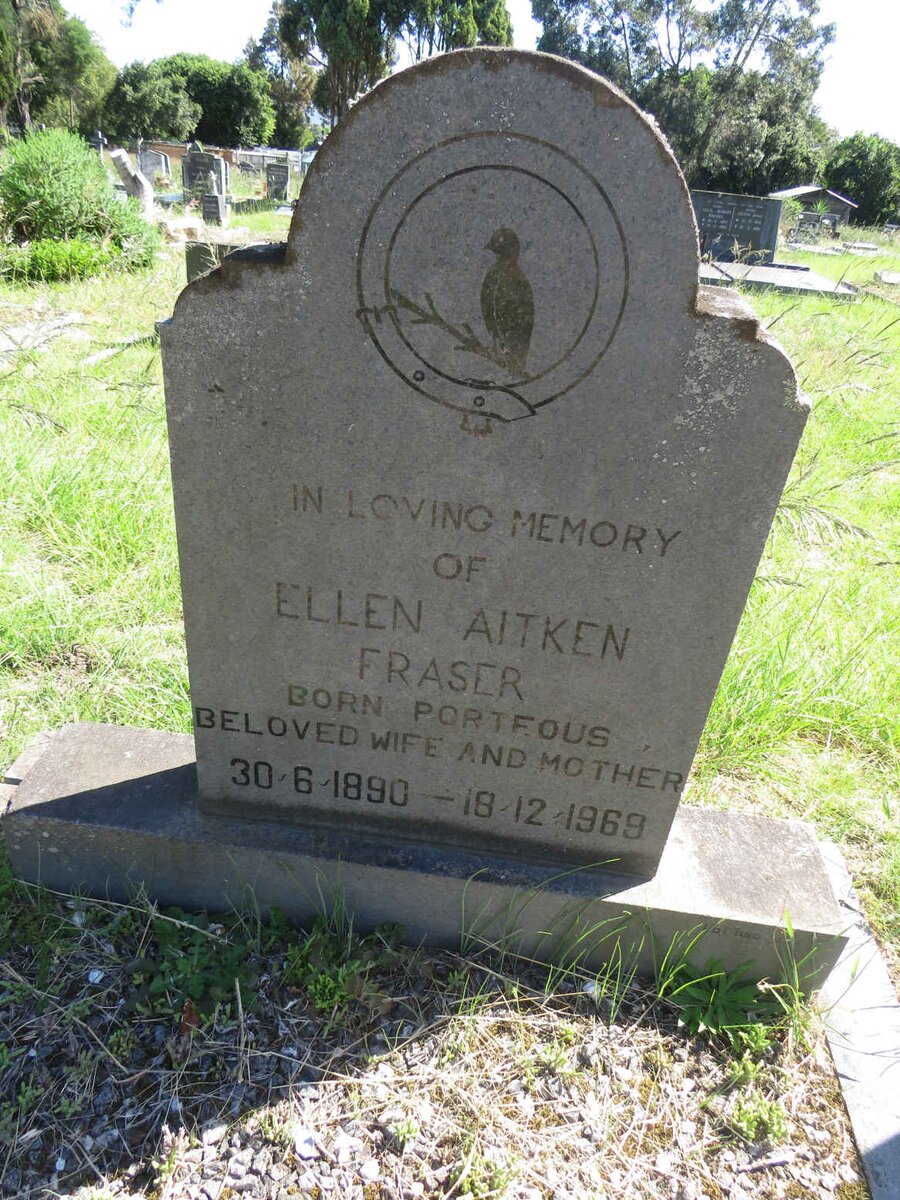 FRASER Ellen Aitken nee PORTEOUS 1890-1969