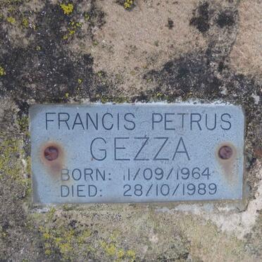 GEZZA Francis Petrus 1964-1989