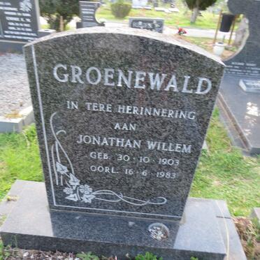 GROENEWALD Jonathan Willem 1903-1983