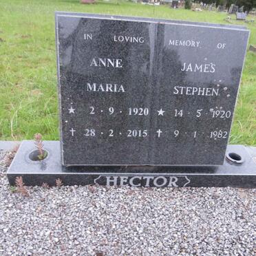 HECTOR James Stephen 1920 -1982 & Anne Maria 1920-2015