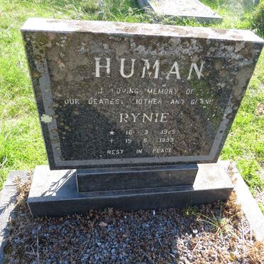 HUMAN Rynie 1925-1999