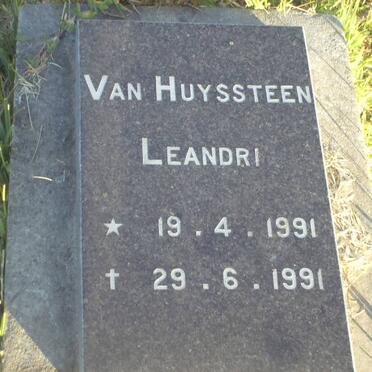 HUYSSTEEN Leandri, van 1991-1991