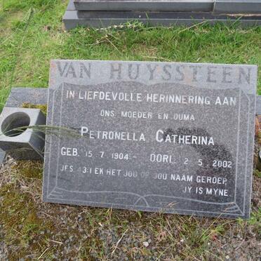 HUYSSTEEN Petronella Catherina , van 1904-2002