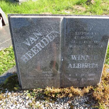 HEERDEN Winnie Alberta, van 1938-1999