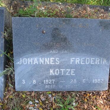 KOTZE Johannes Frederik 1927-1982