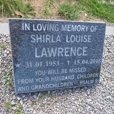 LAWRENCE Shirla Louise 1953-2015