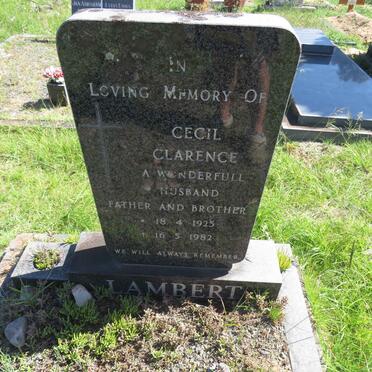 LAMBERT Cecil Clarence 1925-1982