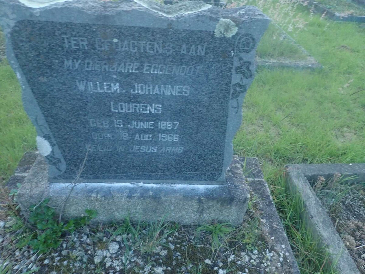 LOURENS Willem Johannes 1887-1966