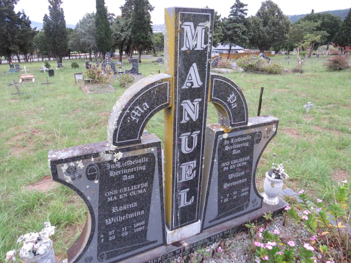 MANUEL Willem Hermanus 1895-1989 & Rosina Wilhelmina 1898-1997