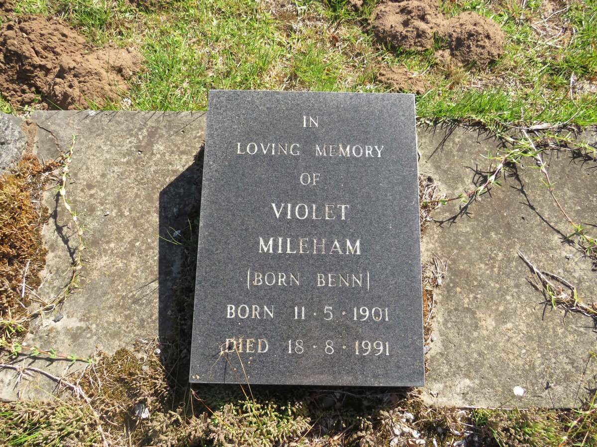 MILEHAM Violet nee BENN 1901-1991