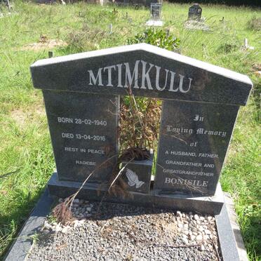 MTIMKULU Bonisile 1940-2016