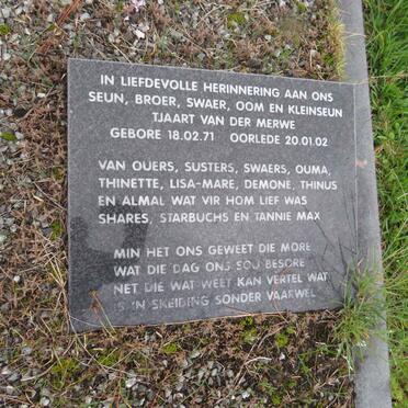 MERWE Tjaart, van der 1971-2002