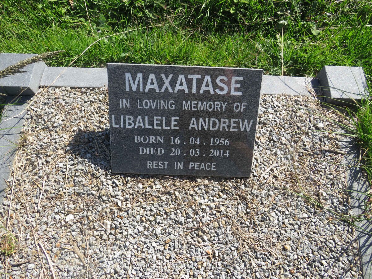 MAXATASE Libalele Andrew 1956-2014