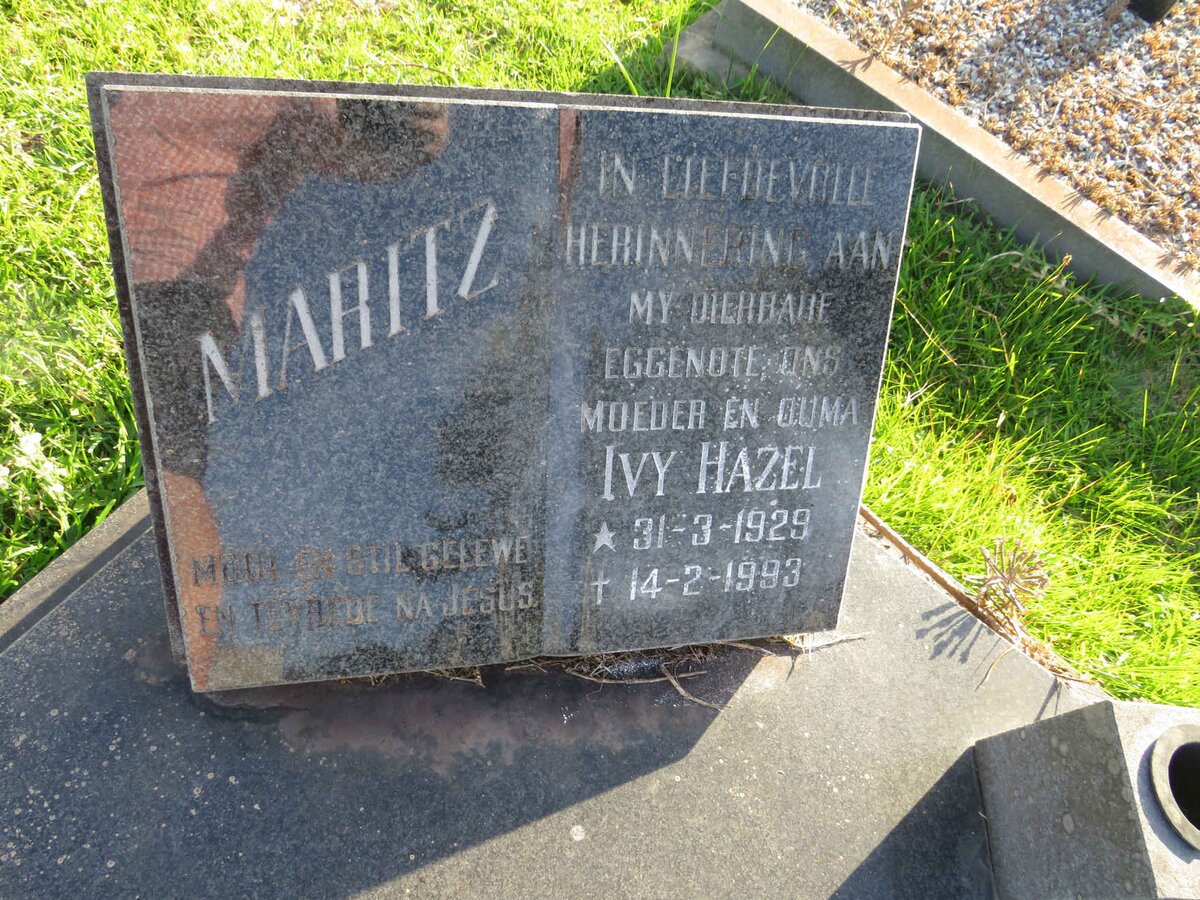 MARITZ Ivy Hazel 1929-1993