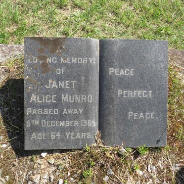 MUNRO Janet Alice -1964