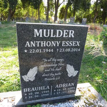 MULDER Anthony Essex 1944-2014 :: MULDER Beauhla 1940-1998 :: MULDER Adrian 1971-1992