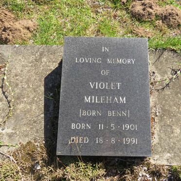 MILEHAM Violet nee BENN 1901-1991