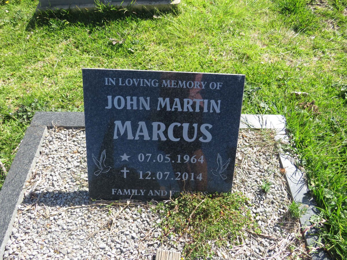 MARCUS John Martin 1964-2014