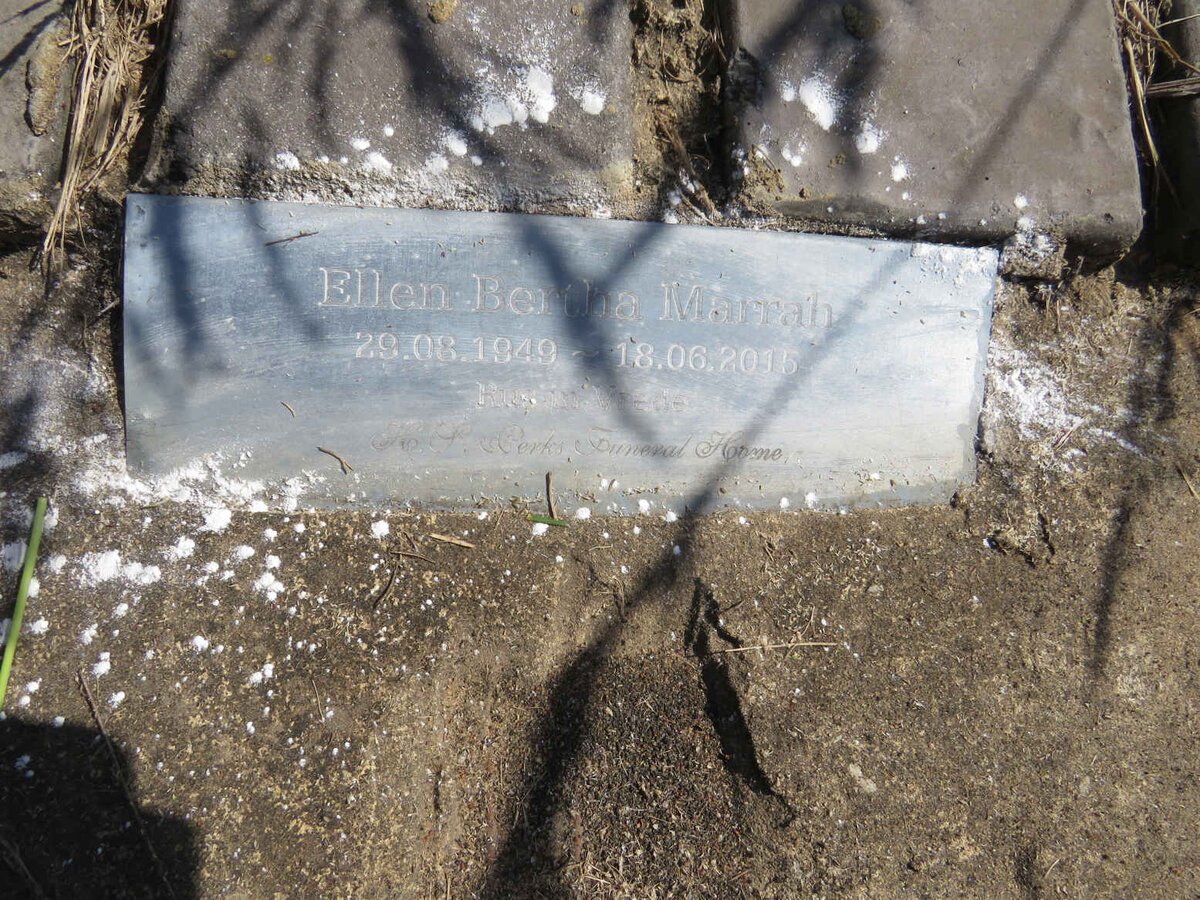 MARRAH Ellen Bertha 1949-2015