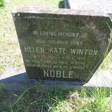 NOBLE Helen Kate Winton 1902-1972