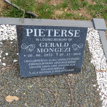 PIETERSE Gerald Mongezi 1973-2018