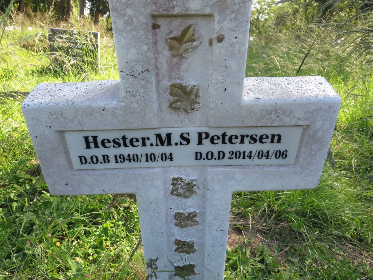 PETERSEN Hester M.S. 1940-2014