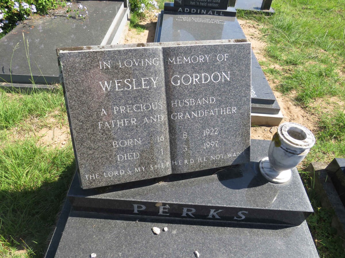 PERKS Wesley Gordon 1922-1997