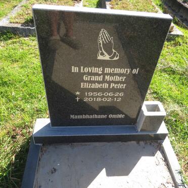 PETER Elizabeth 1956-2018