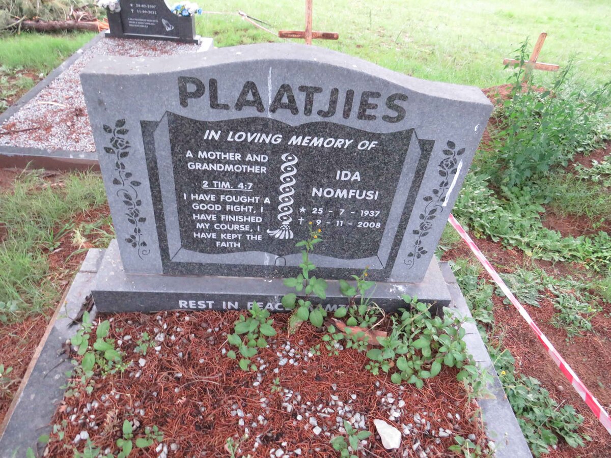 PLAATJIES Ida Nomfusi 1937-2008