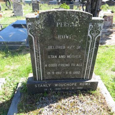 ROWE Stanly Wouchope 1900-1986 &amp; Peggy 1912-1982