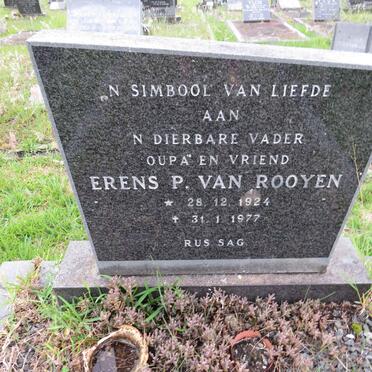 ROOYEN Erens P., van 1924-1977