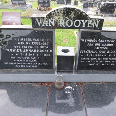 ROOYEN Renier J.P., van 1919-1981 & Virginia 1922-2001