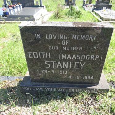 STANLEY Edith nee MAASDORP 1913-1994