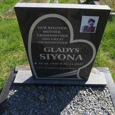 SIYONA Gladys 1940-2017