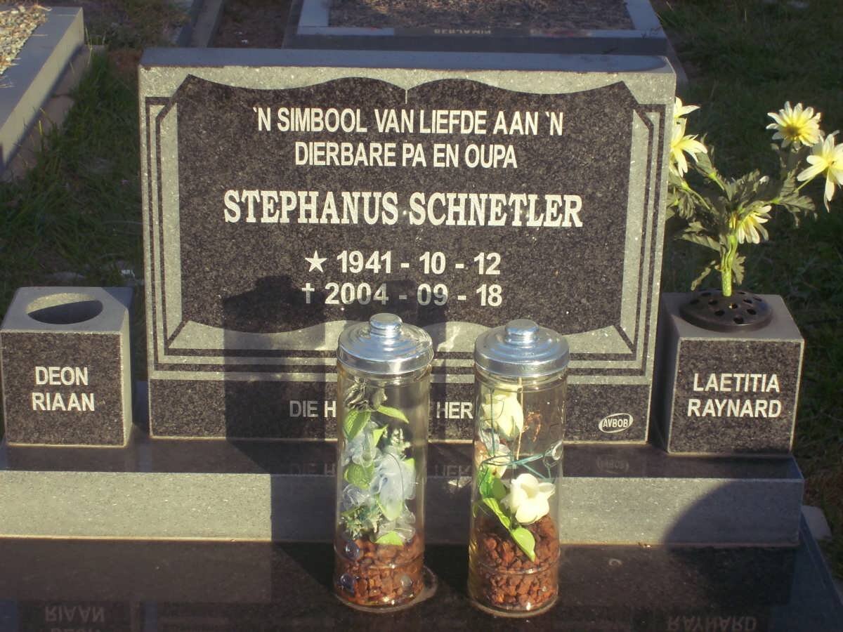 SCHNETLER Stephanus 1941-2004
