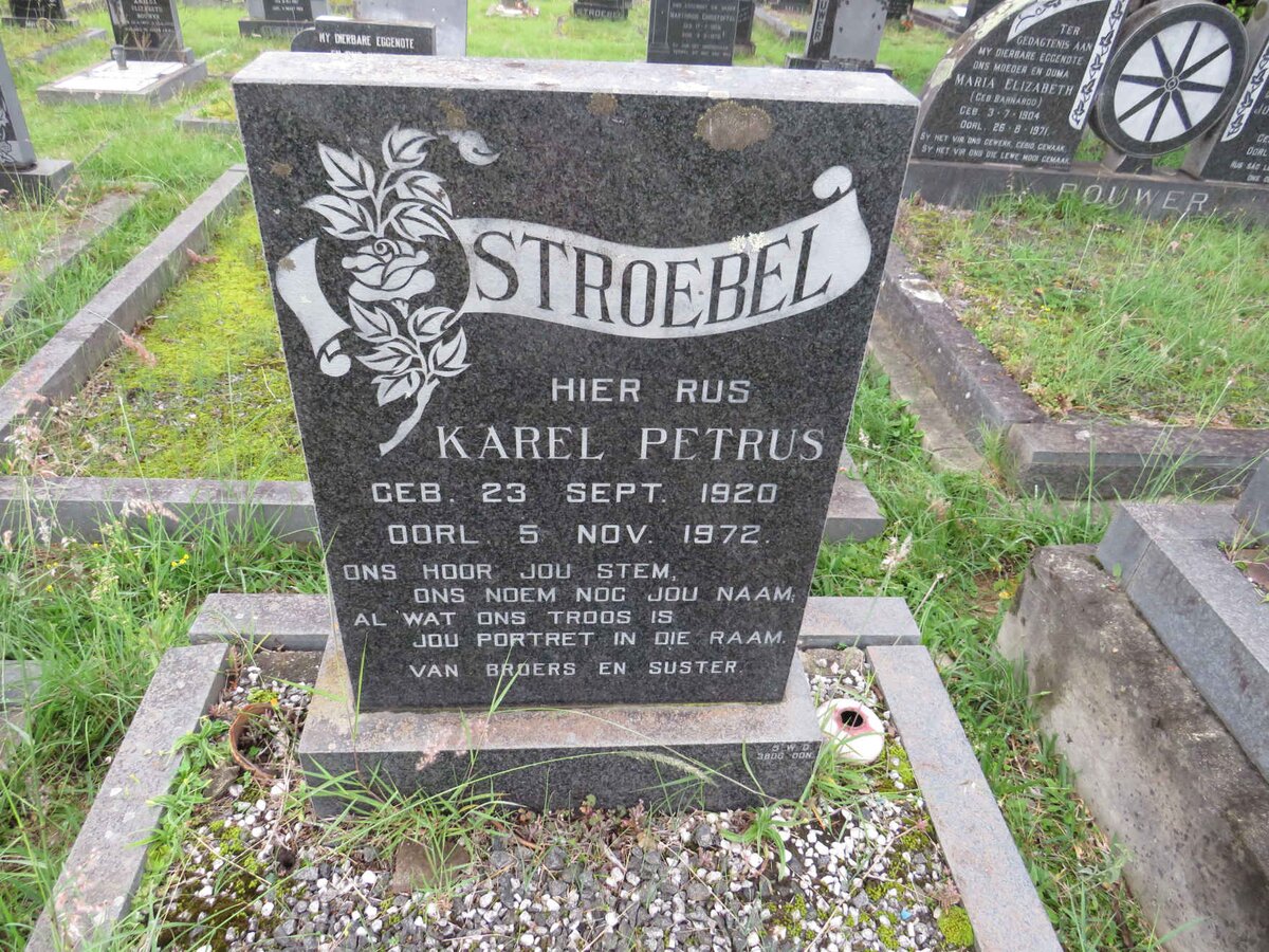 STROEBEL Karel Petrus 1920-1972