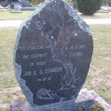 STANDER Jan G.S. 1887-1963