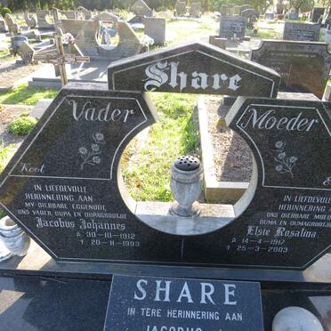 SHARE Jacobus Johannes 1912-1993 & Elsie Rosalina 1917-2003 :: SHARE Jacobus J. 1945-2004 _1